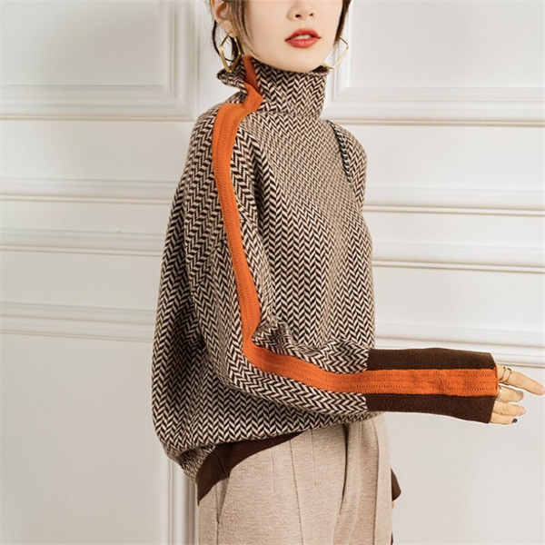 Stilfuld Stribet Damesweater - Lena