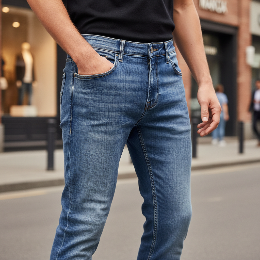 Bequeme Denim-Hose - Tobias