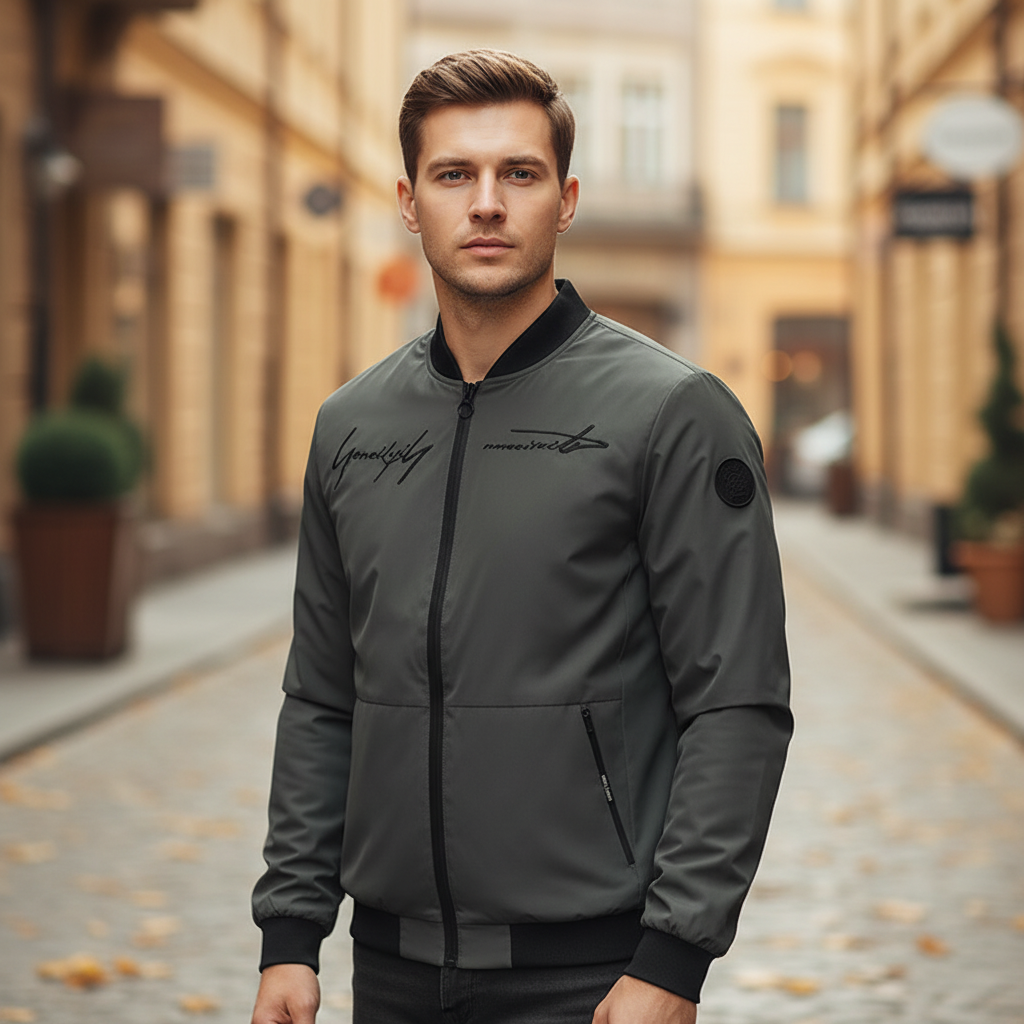 Bestickte Bomberjacke - Silas