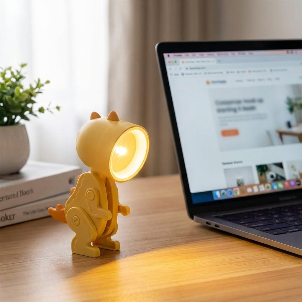 Cute Character Tabletop Lamp -  DinoLuma