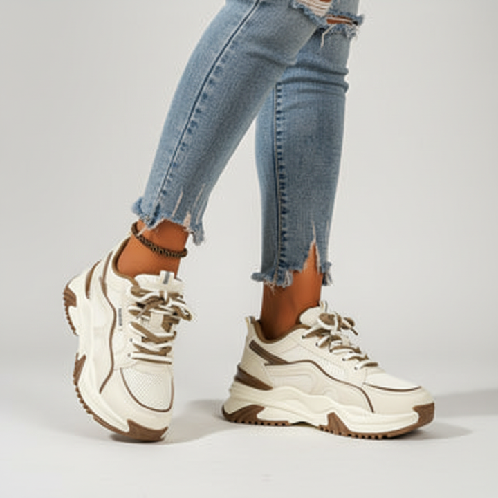 Damen Sneaker Mit Hoher Sohle - Cynthia