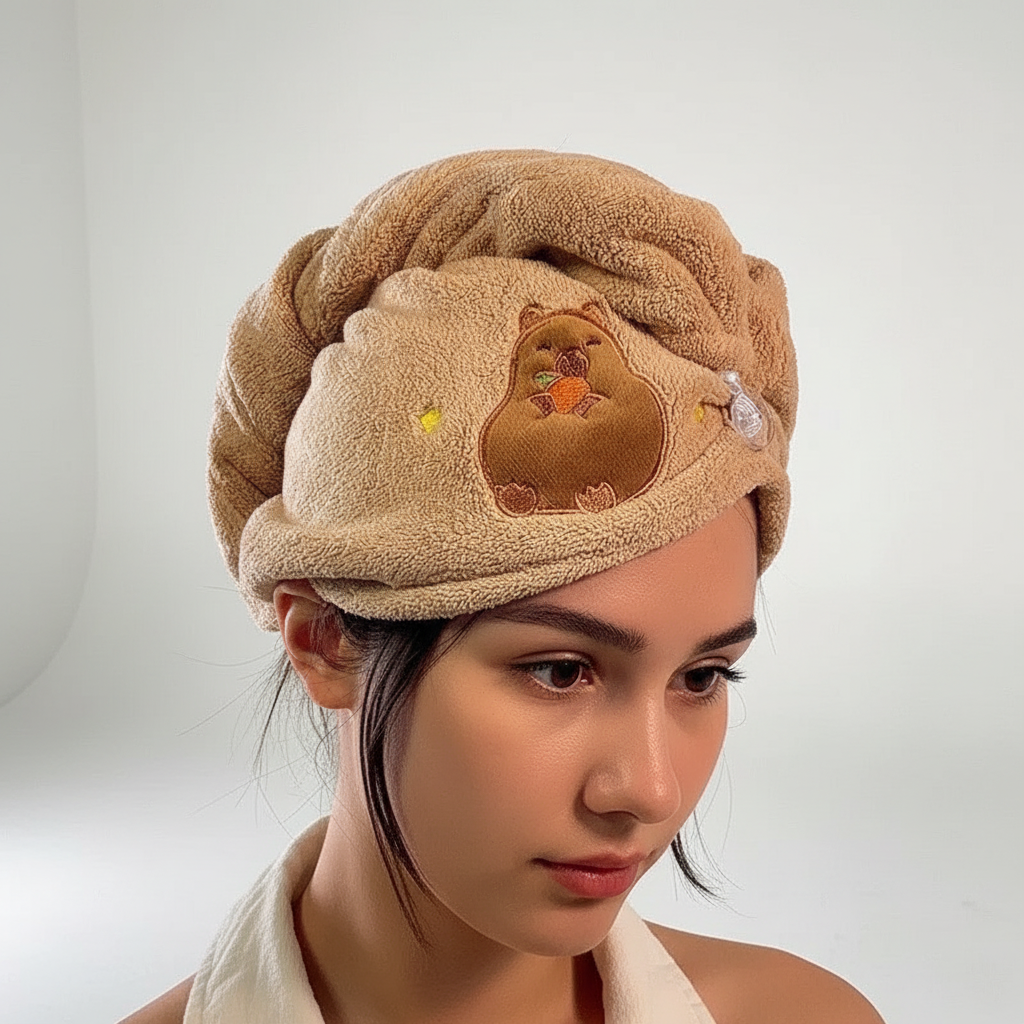 Frotteehaube Für Haare - FuzzyHairCap