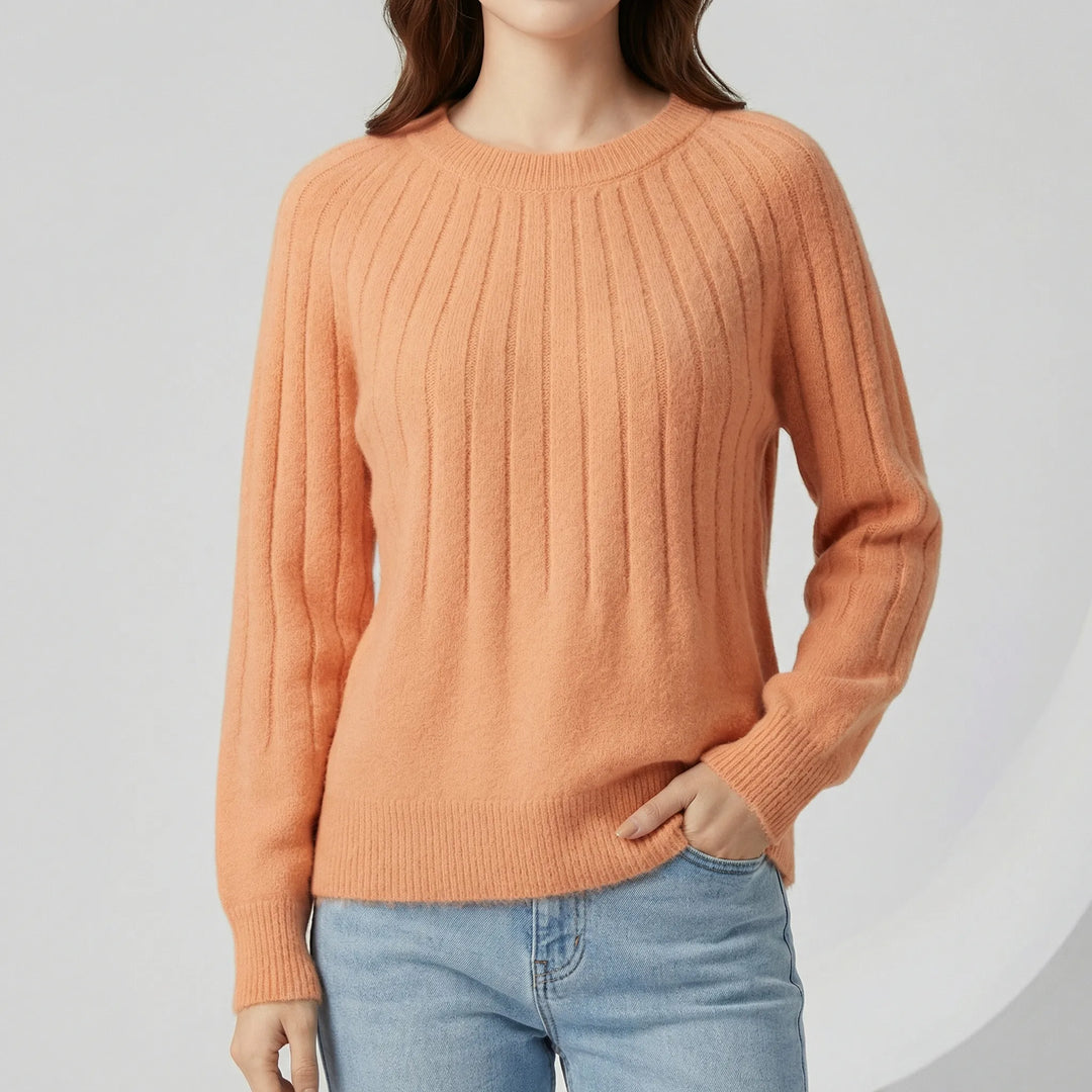 Gerippter Langarm-Pullover - Mayra