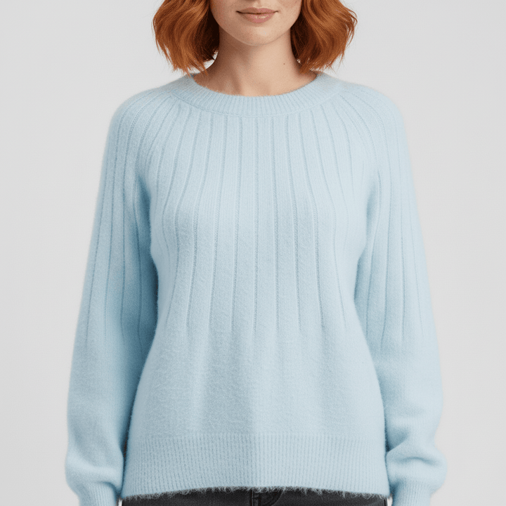 Gerippter Langarm-Pullover - Mayra