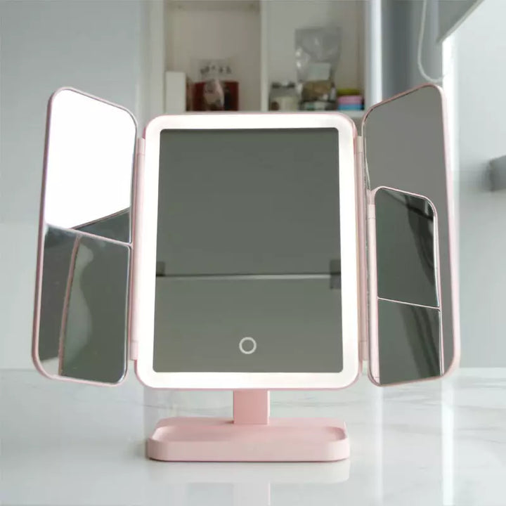 LED-makeupspejl med tredobbelt belysning - Clara