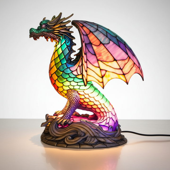 Handgefertigte Mosaiklampe Tierkopf - GleamPaw
