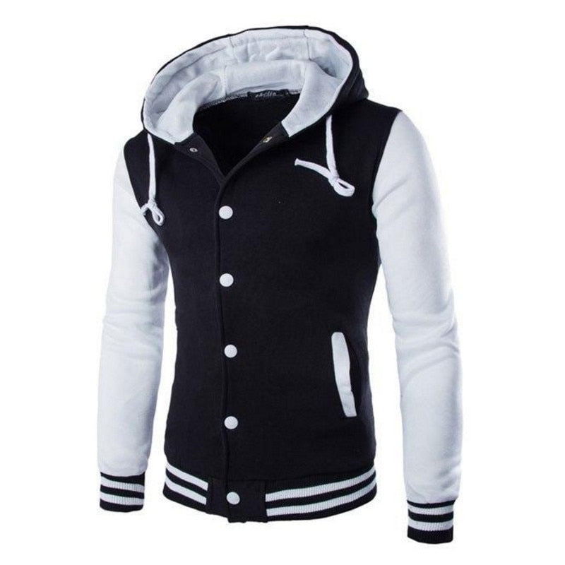 Herren baseball hoodie i varsity stil – efterårsudgave Kevin
