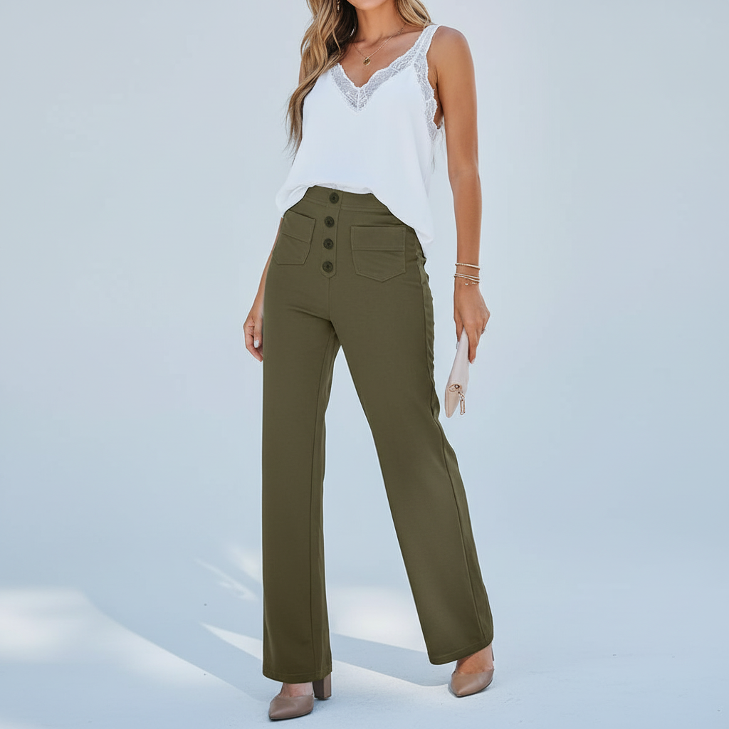 Hoch Geschnittene Hose - Selina