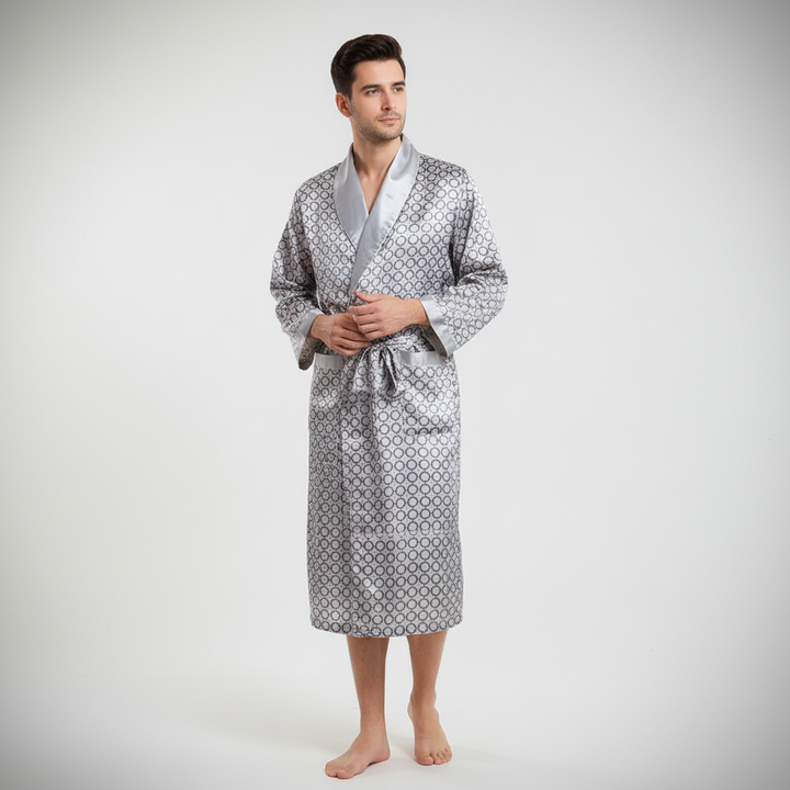 Hochwertiger Satin-Bademantel - Marius