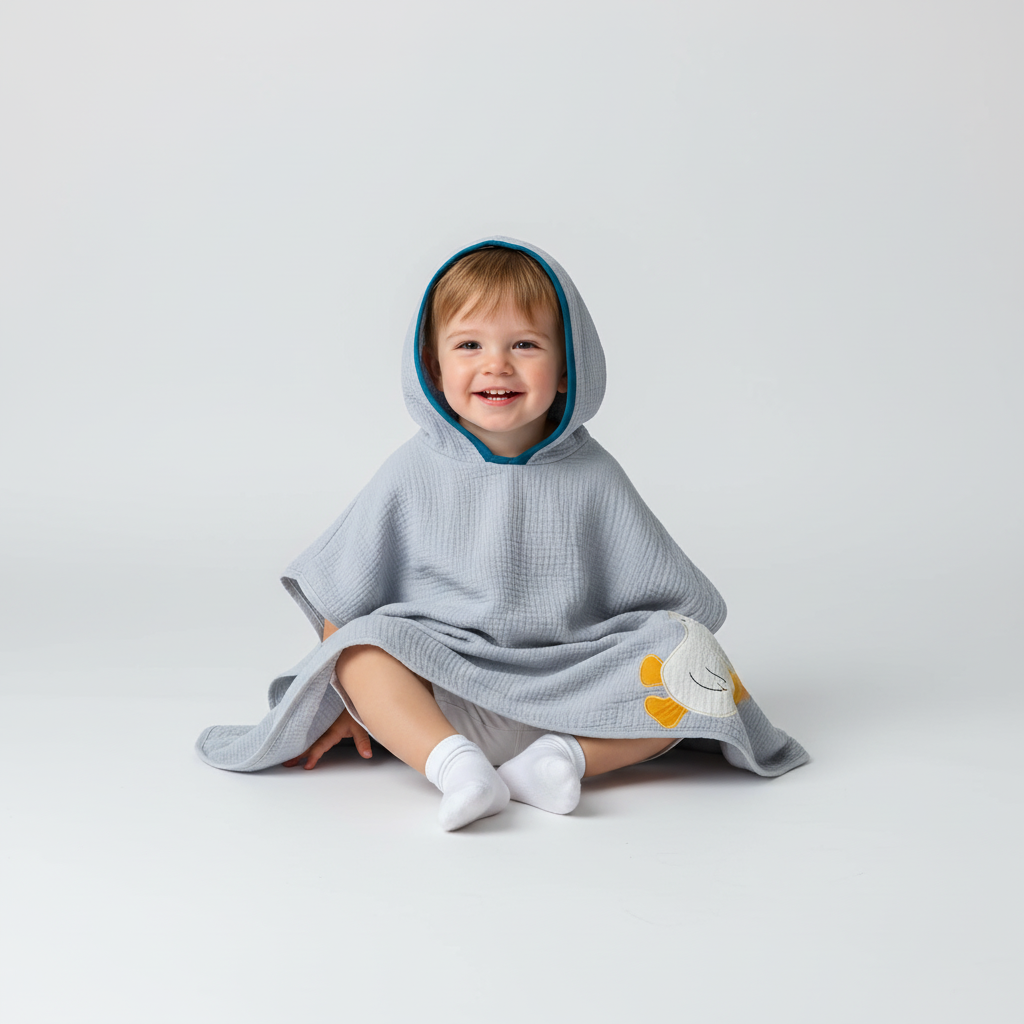 Hooded Poncho - KidsWrap