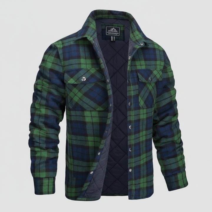 Kariertes Flanell Jacke Für Herren - Karl