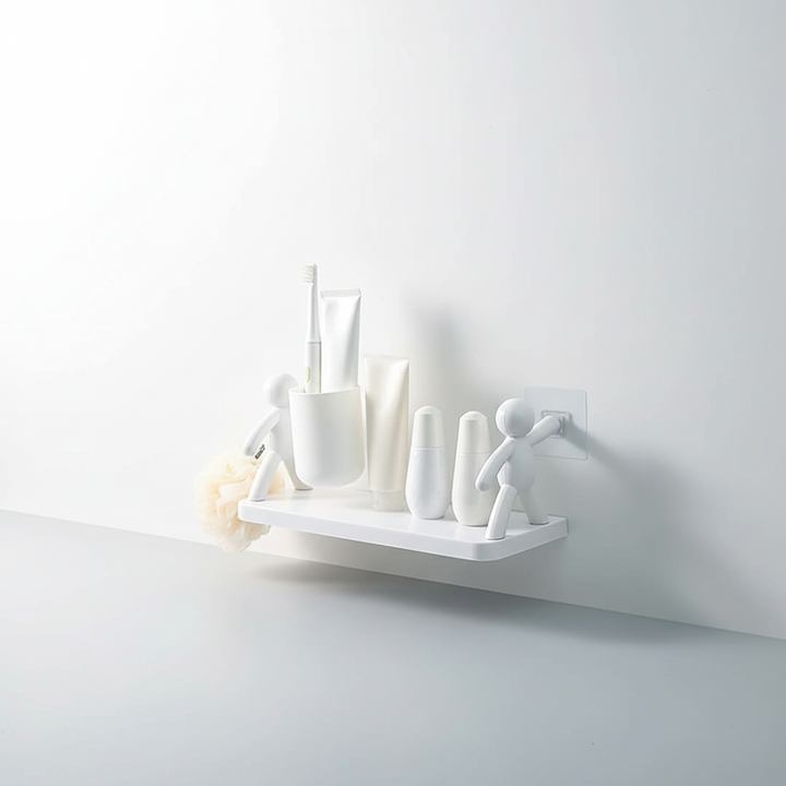 Kompaktes Badezimmer Wandregal - WallBuddy