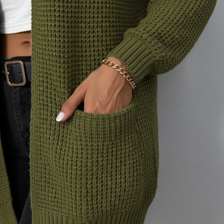 Lang Geschnittener Cardigan - Susanne