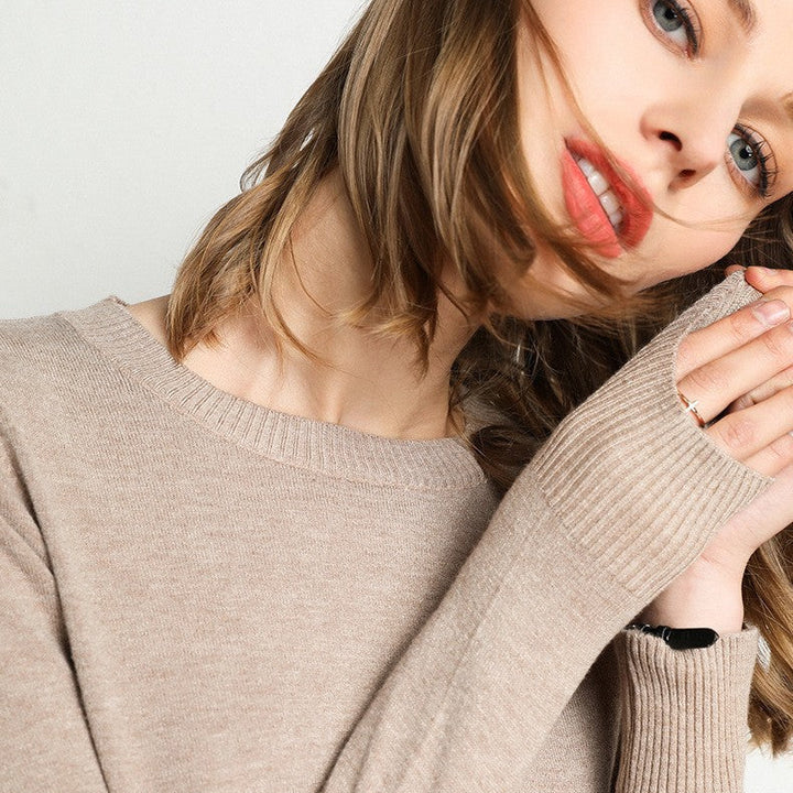 Langarm-Pullover Mit Rundhalsausschnitt - Katrin