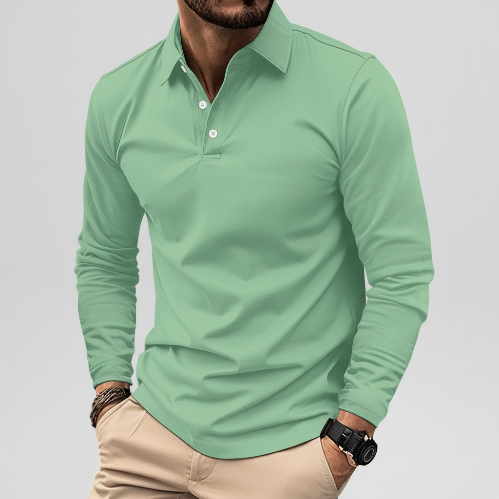 Langärmliges Poloshirt - Vincent
