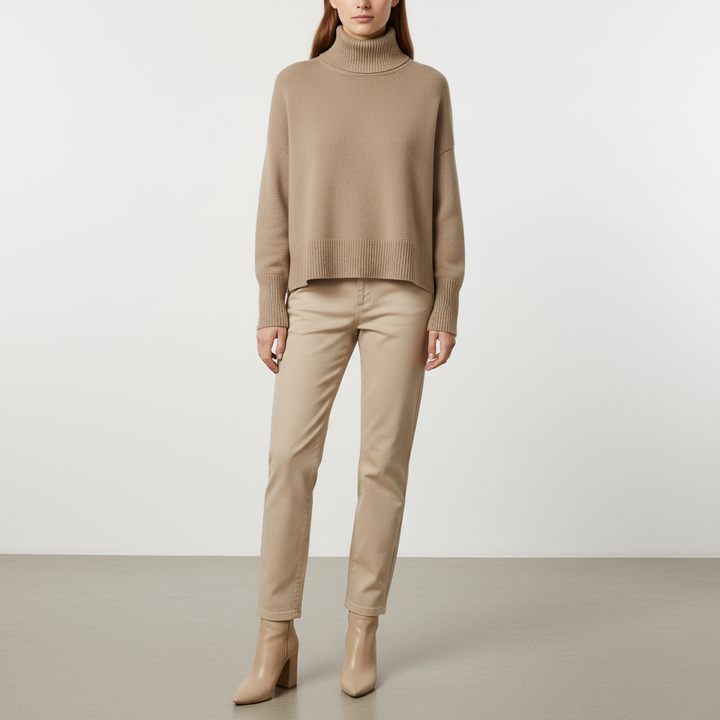 Luxuriöser Damen Rollkragenpullover - Alina