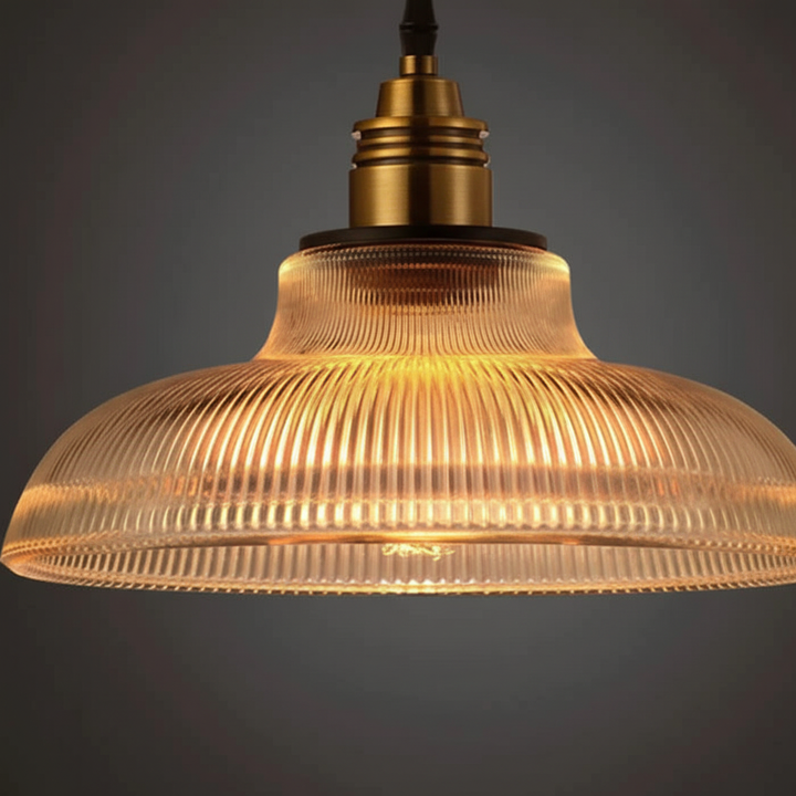 Metall Glas Pendelleuchte Modern - AmbiGlow