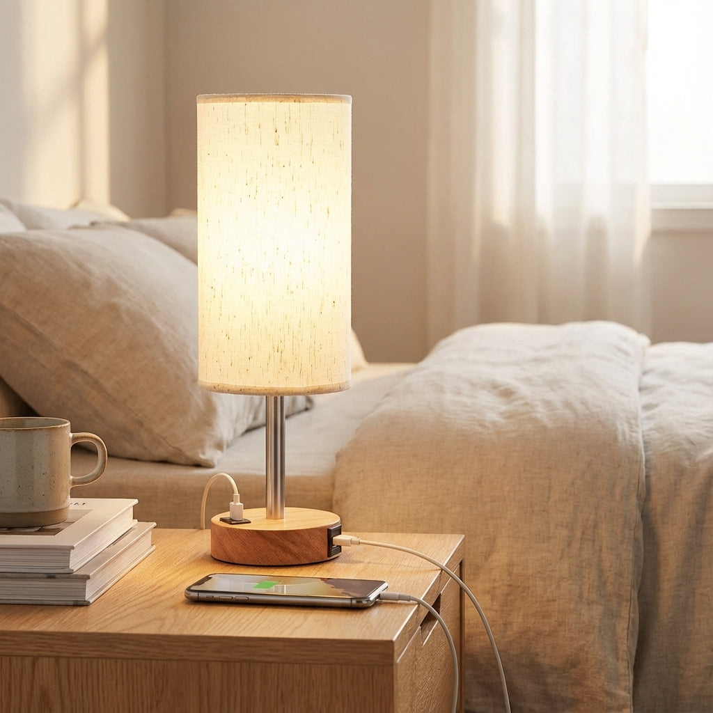 Modern Bedside Lamp -  Serenbeam