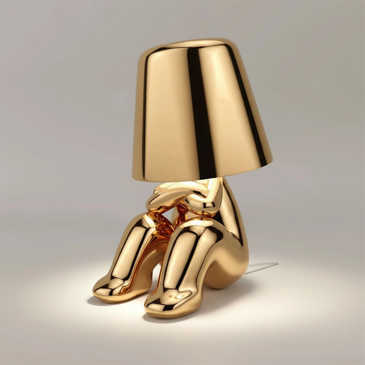 Moderne Tischlampe Metallfinish - AuraBuddy