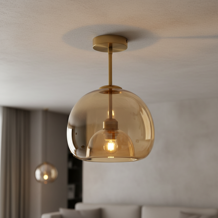 Moderne Gold Schwarze Designleuchte - Aurelight