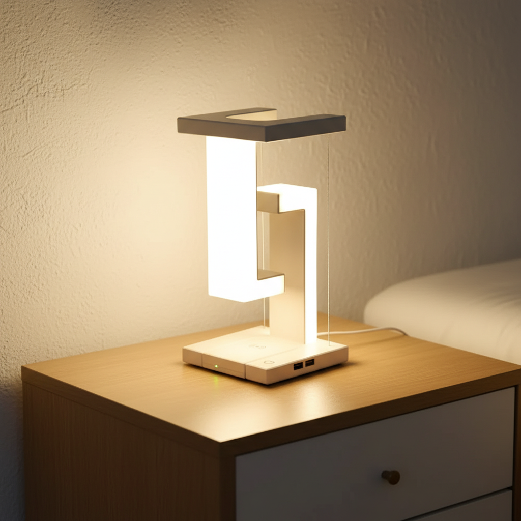 Moderne Schwebende Tischleuchte - FloatGlow