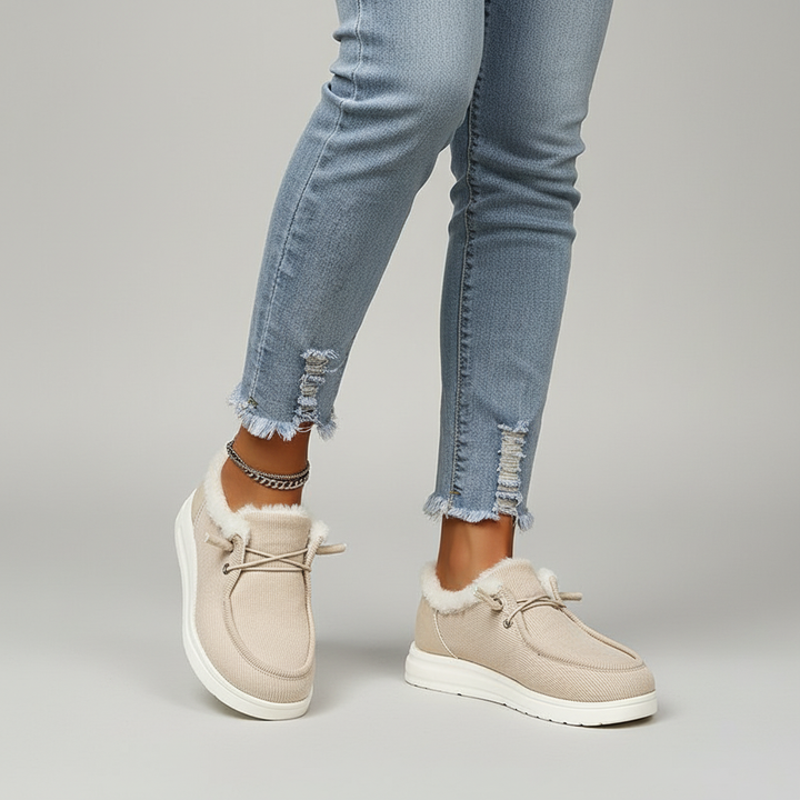 Plüschgefütterte Winter-Schuhe -  Elvira