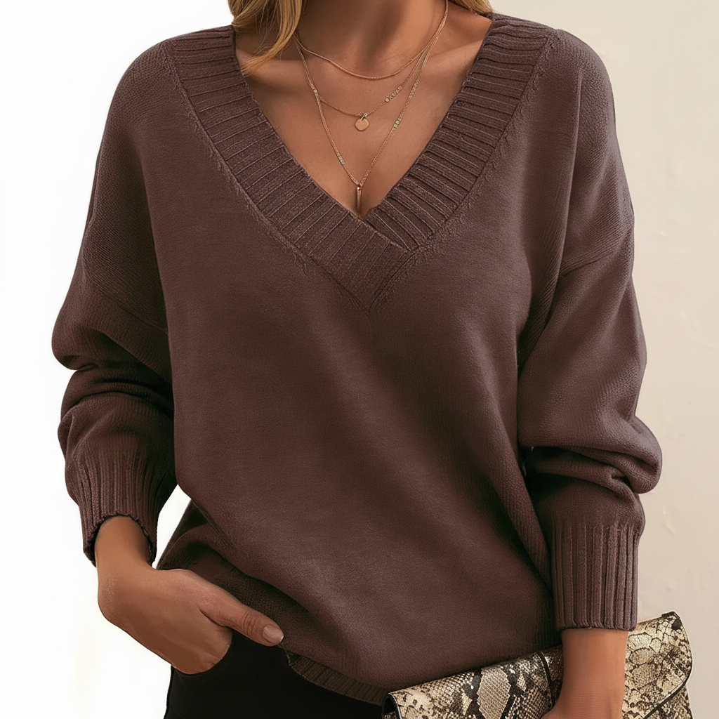 Pullover Mit V-Ausschnitt - Angelika