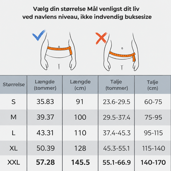 Lændestøttebælte | 360-graders rygstabilisering