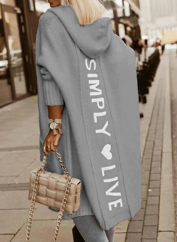 Trendy oversized damecardigan - Amelie