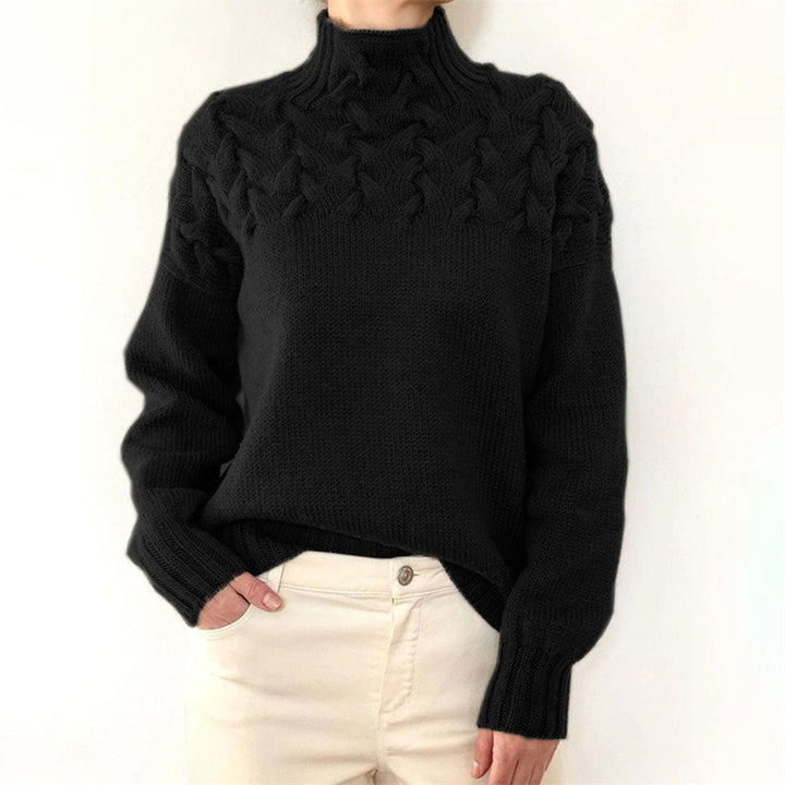 Strickpullover til damer med krave – Sienna