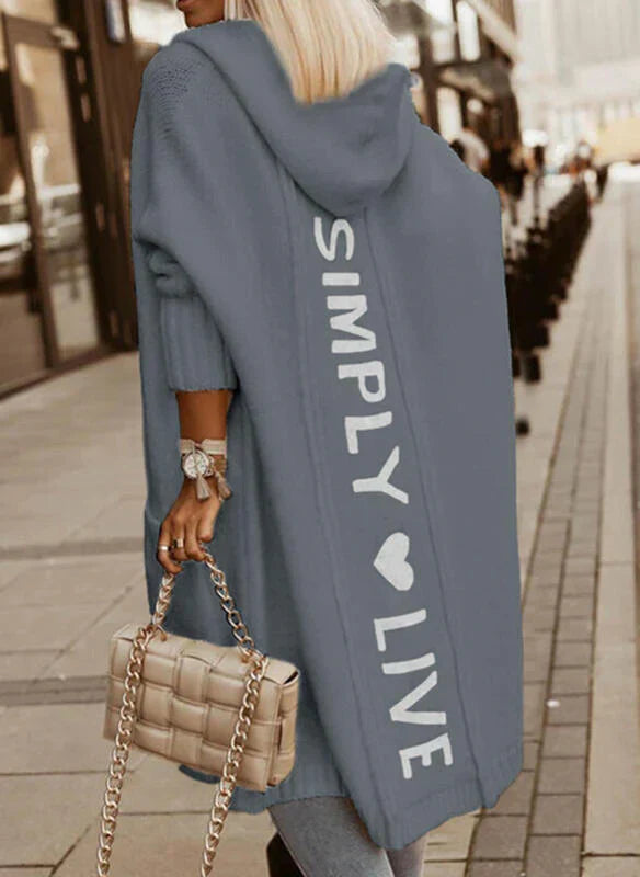 Trendy oversized damecardigan - Amelie
