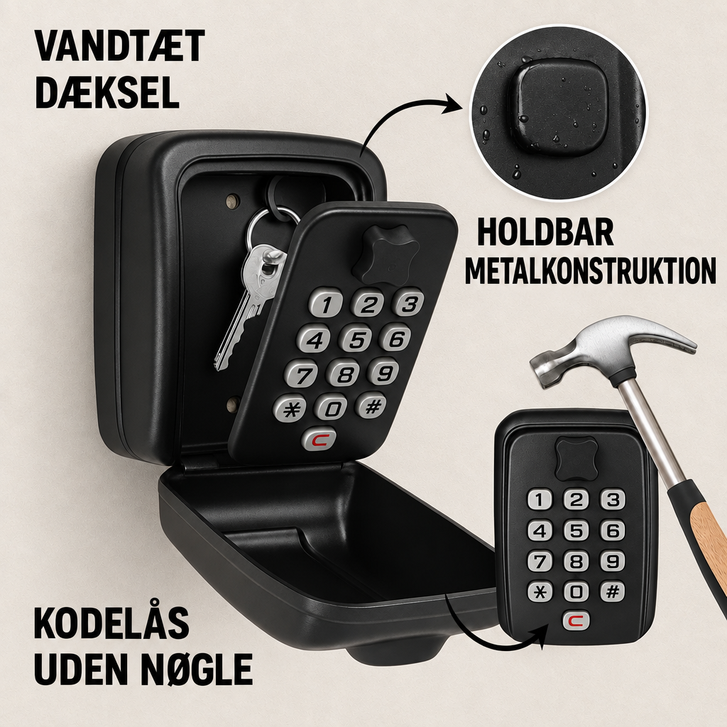 Key Safe with Code | Weatherproof Metal | Adjustable Combination Lock 5