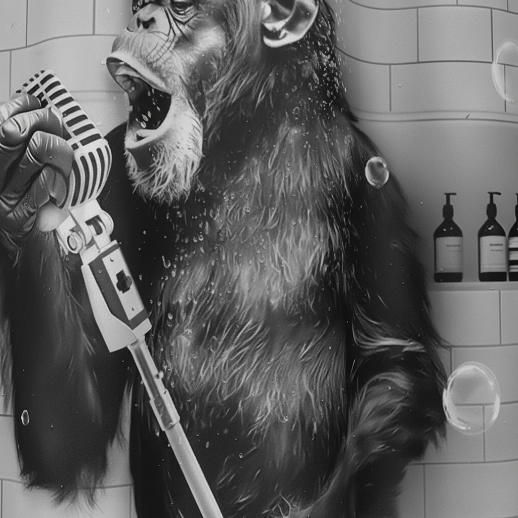 Schwarzweiß Bedruckter Duschvorhang - ShowerChimp