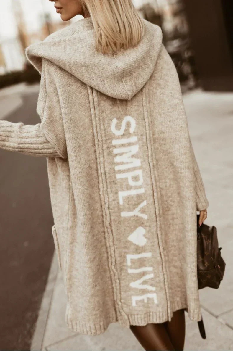Trendy oversized damecardigan - Amelie