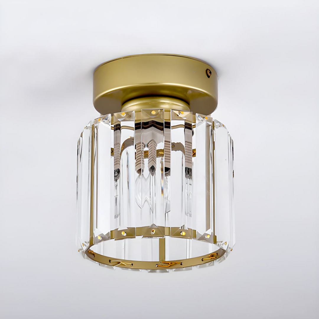 Semi Flush Kristall Deckenleuchte - Glanzara