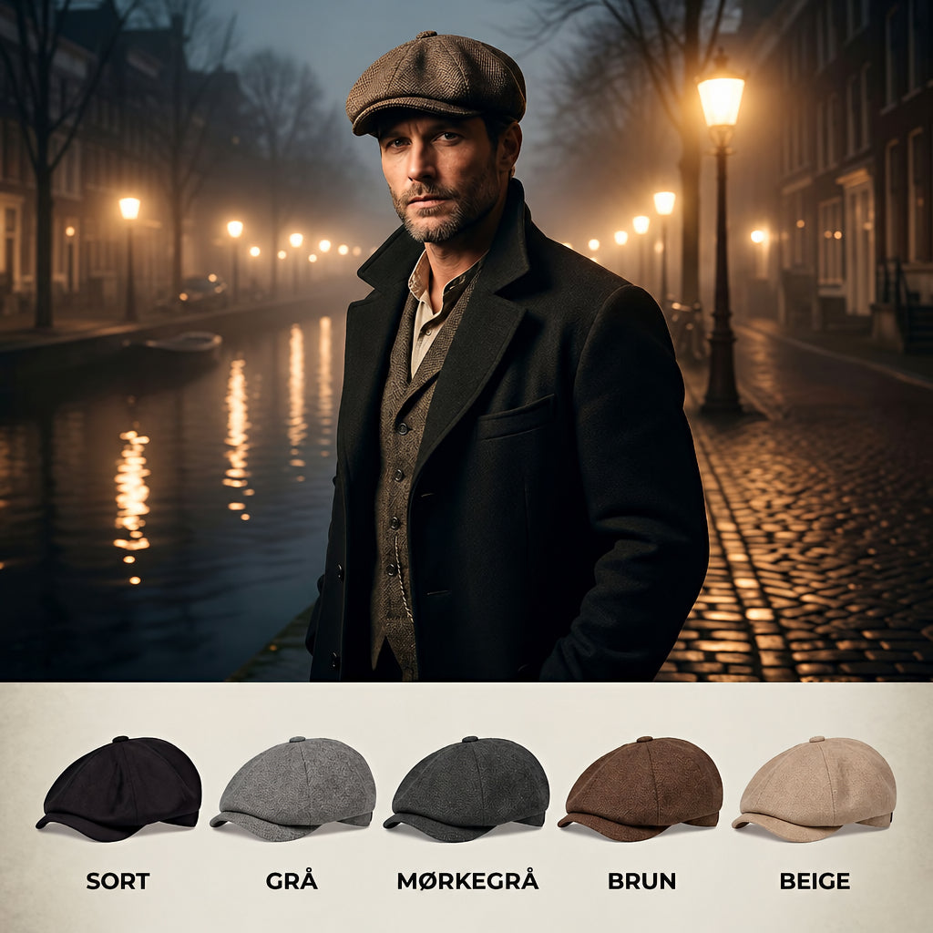 Vintage Flat Cap - Classic Newsboy Hat in Retro Style 1