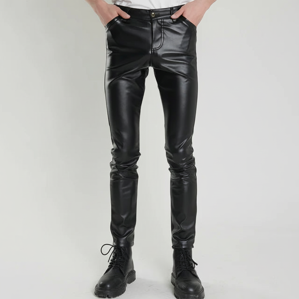 Skinny Fit Lederhose -  Heinrich