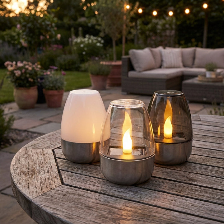 Solar Powered Candle Lamp -  NoctiBeam