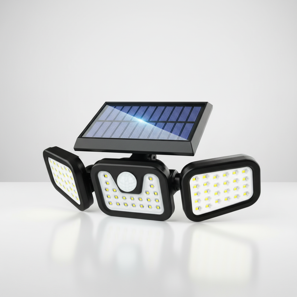Solarbetriebene Wandlampe - GlowSentinel