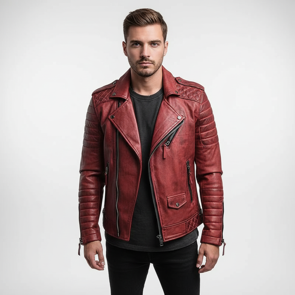 Stylishe Bikerjacke - Roman