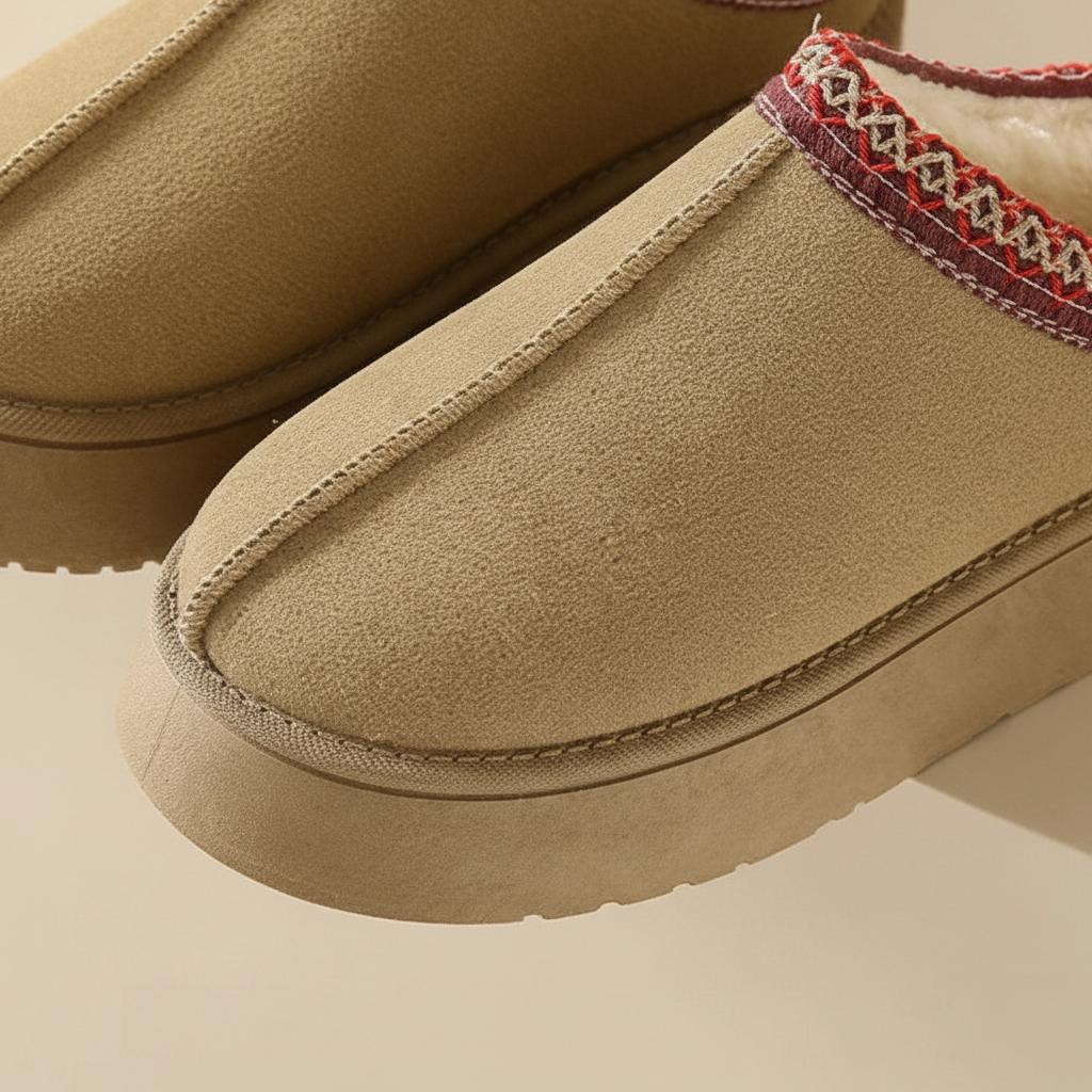 Suede Lederoptik Mit Fütterung - WarmLoafer