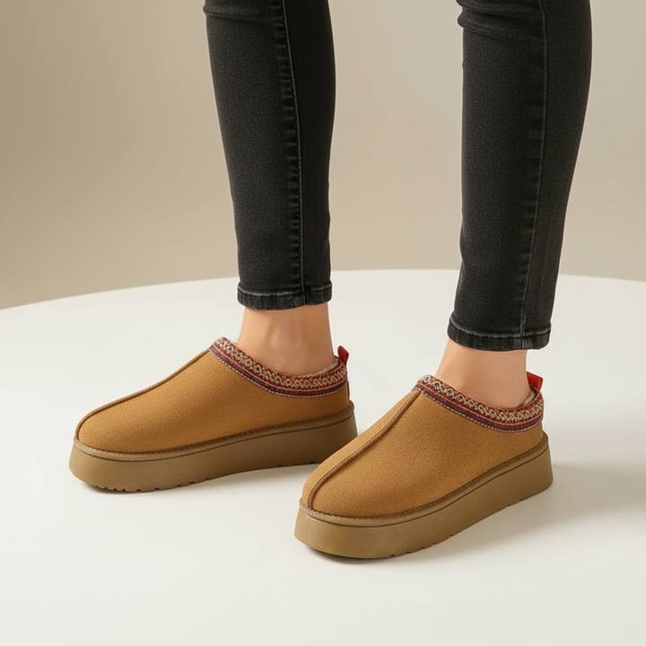 Suede Lederoptik Mit Fütterung - WarmLoafer