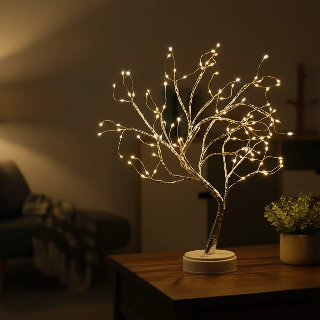 Tischleuchte Mit Biegsamen Zweigen - Enchantree