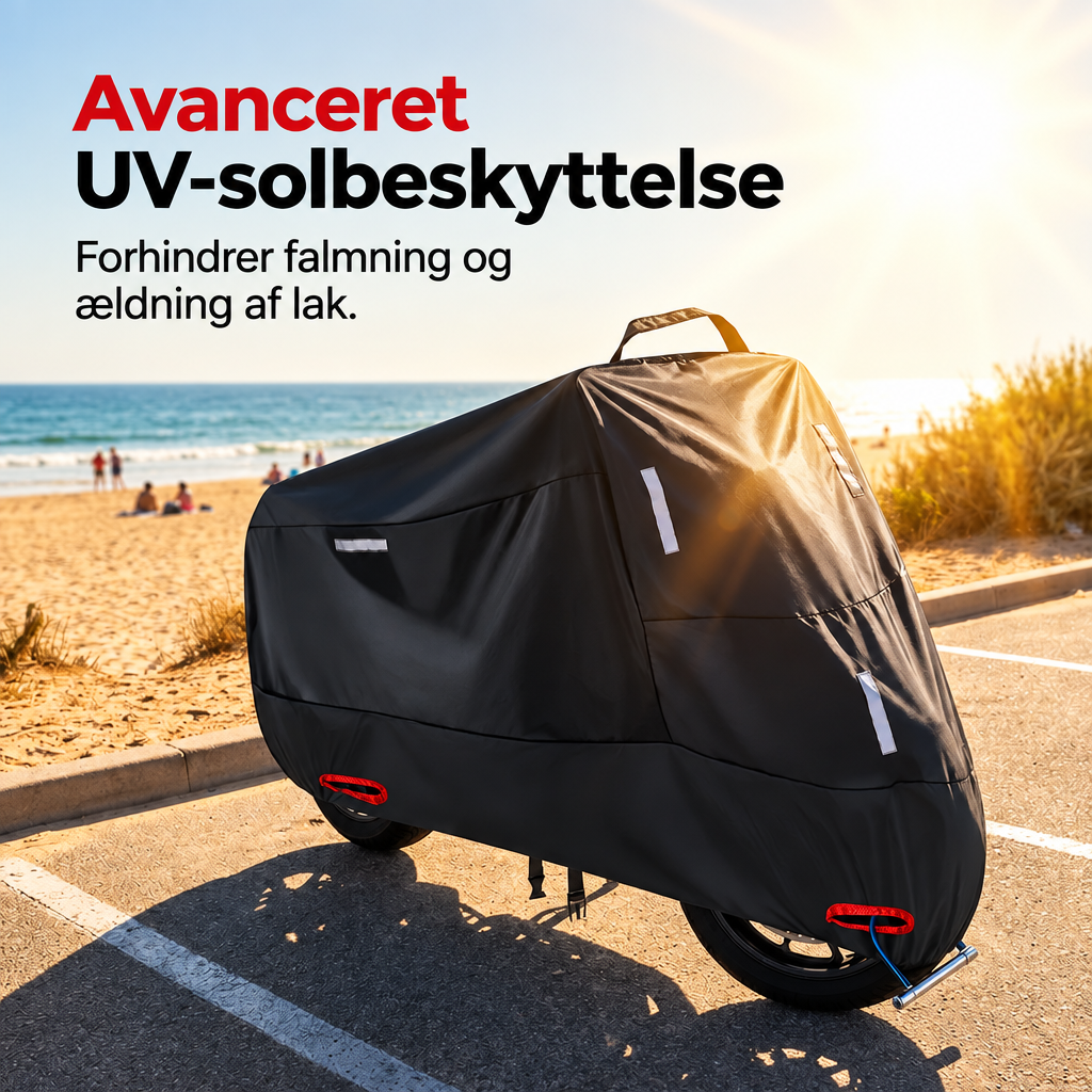 Weatherproof Motorcycle Cover | Oxford Fabric | Reflective Strips & Lock Holes 2