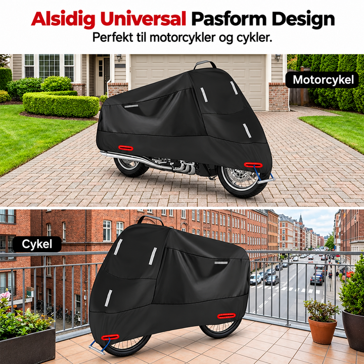 Weatherproof Motorcycle Cover | Oxford Fabric | Reflective Strips & Lock Holes 4