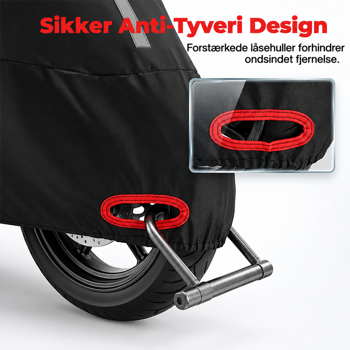 Weatherproof Motorcycle Cover | Oxford Fabric | Reflective Strips & Lock Holes 7