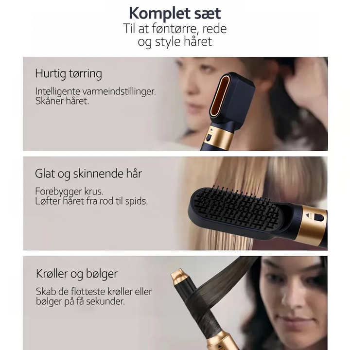 5-i-1 multi-hårstyler med ionisk teknologi - AuraStyle