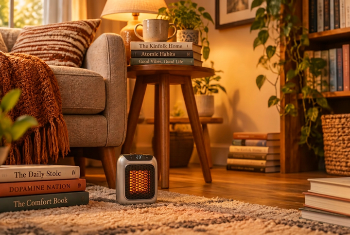 Elektrisk mini-varmeapparat med timer – Thermix