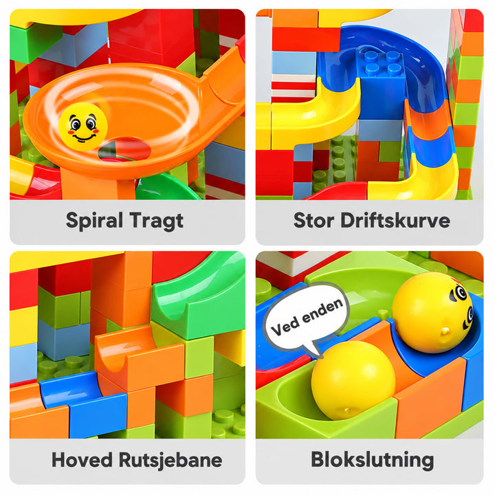 Creative Marble Run Building Set for Ages 3+ | Compatible Building Bricks 5