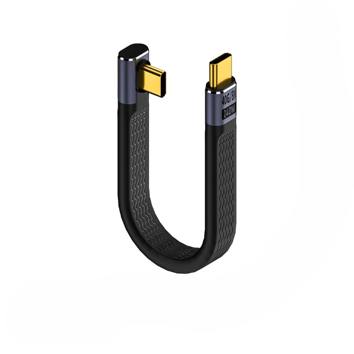 USB4 Elbow Connector Cable – 40Gbps, 240W PD & 8K Video Output (Buy 1, Take 1 FREE)-240W 40Gbps FPC L2-State of Style